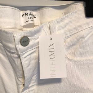 Frame Denim Shorts - Never worn white denim shorts Frame Denim Shorts - Never worn white denim shorts